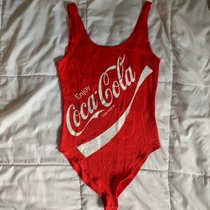 Coca-Cola red bodysuit